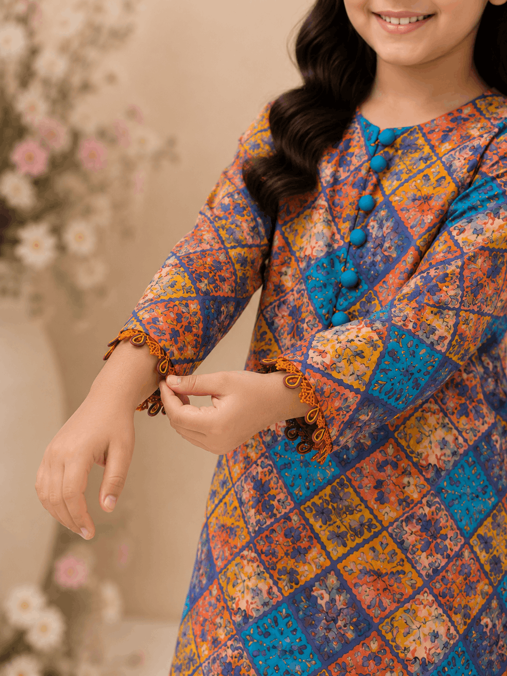 Sunset Mosaic Girls Printed Co-Ord Set