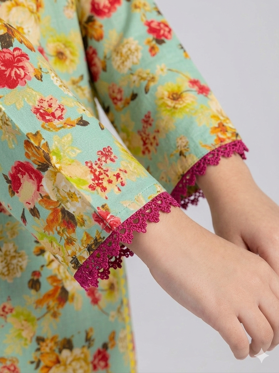 Bloom Garden Girls Floral Co-Ord Set
