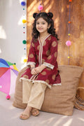 Girls Traditional Banarsi Kurta Trouser Set
