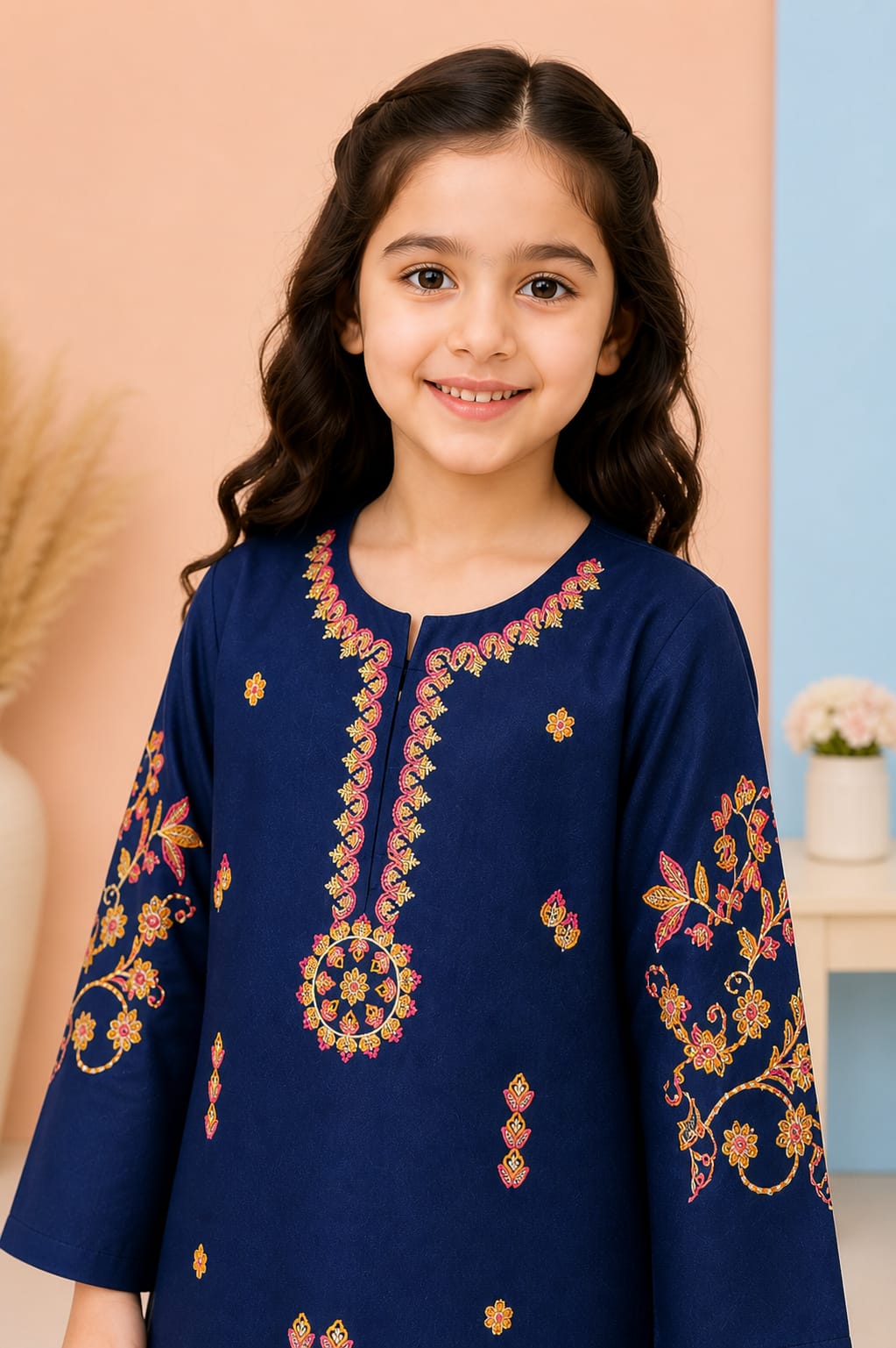 Elegant Embroidered Kids Kurta Set