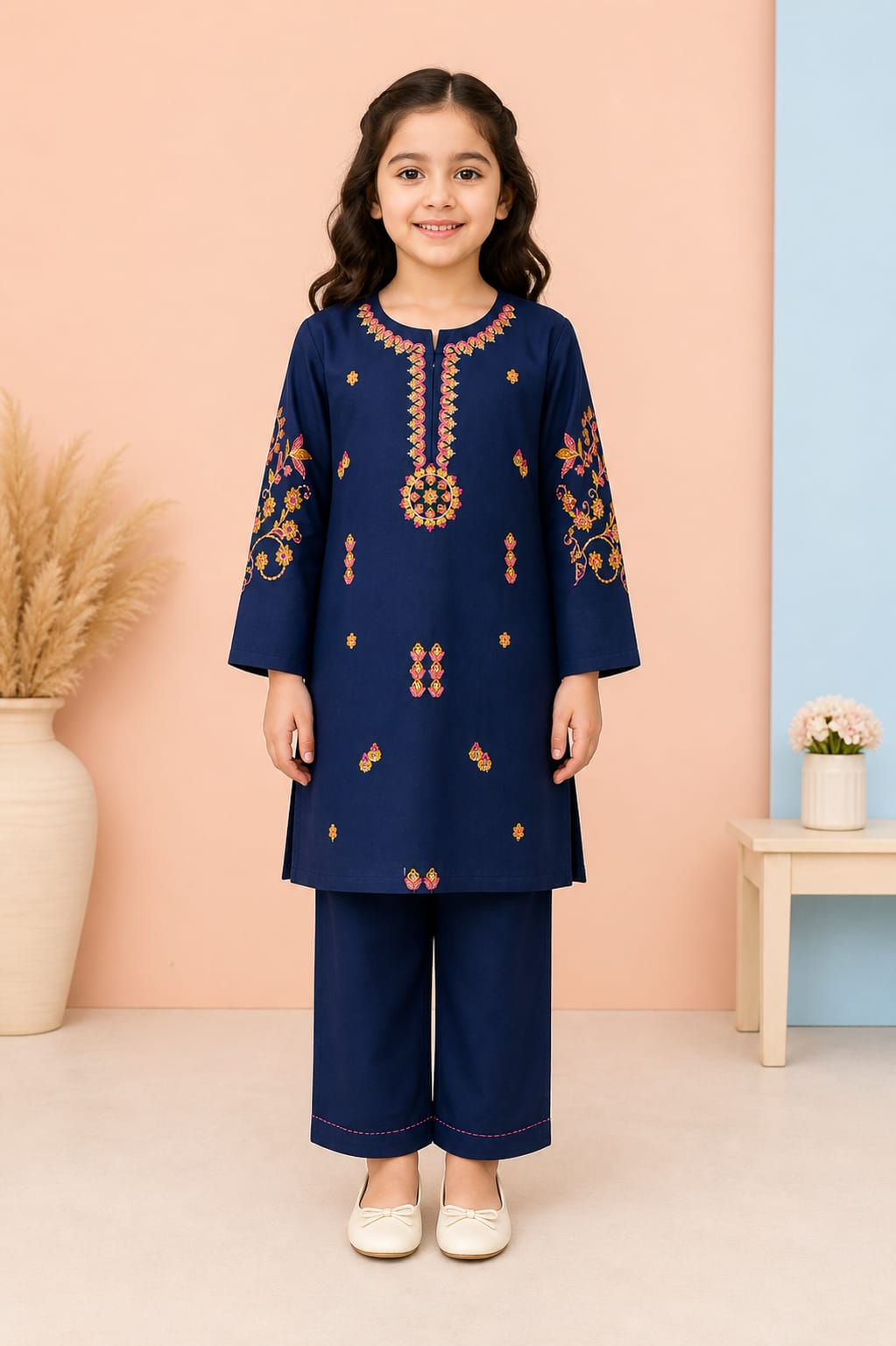 Elegant Embroidered Kids Kurta Set