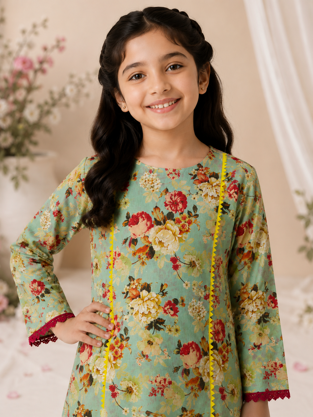 Bloom Garden Girls Floral Co-Ord Set